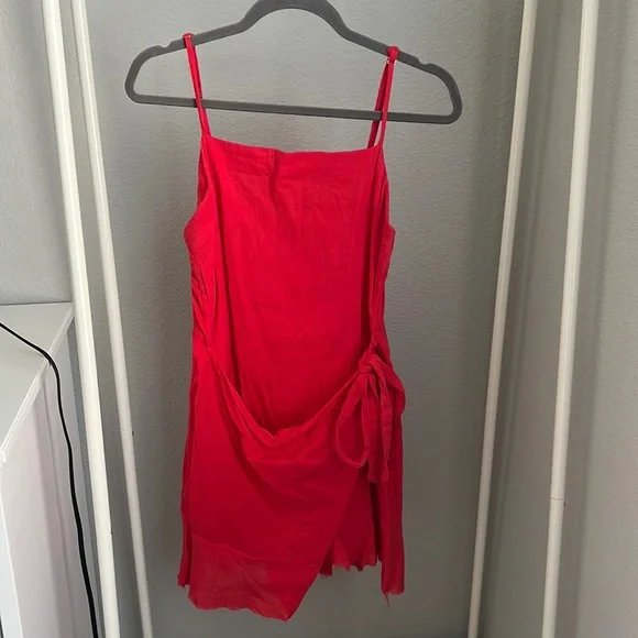 Princess Polly | Dresses | Princess Polly Red Tie Dress | Poshmark